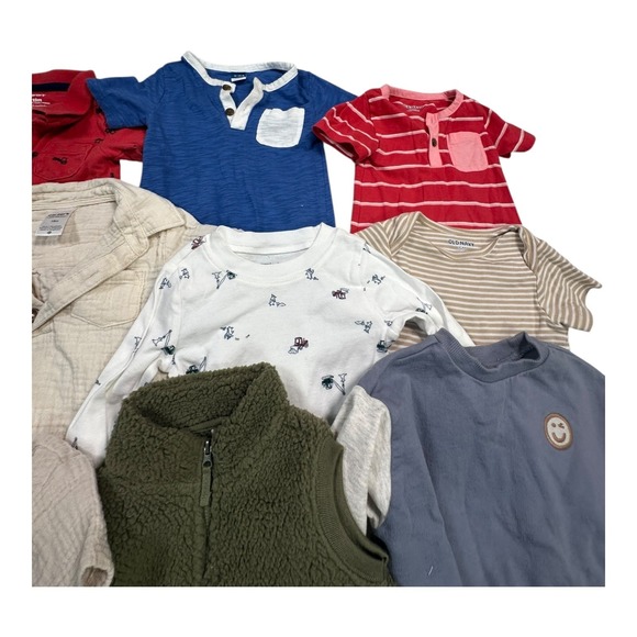 Baby Clothes Bundle‎ 12-24 Months Vest Shirts Romper Bodysuits Set Old Navy - Picture 5 of 15